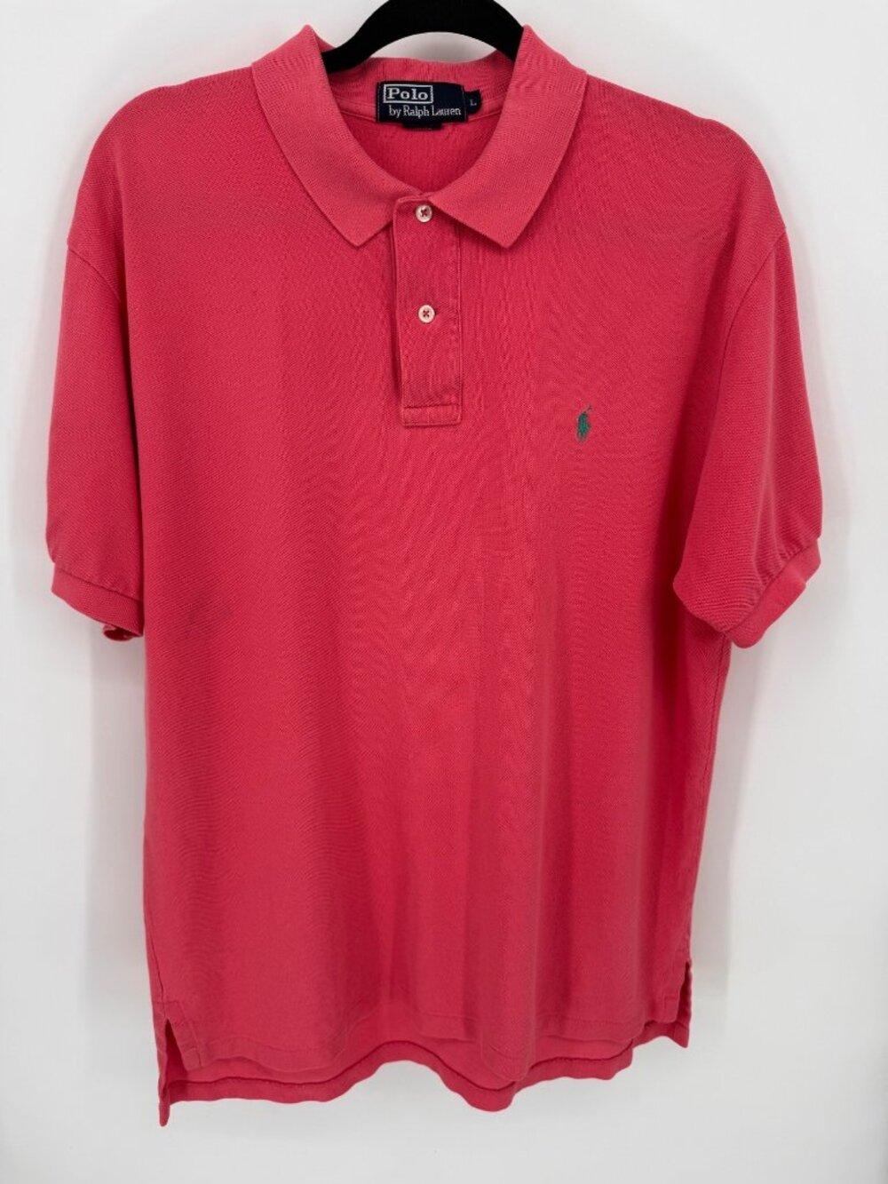 Polo Ralph Lauren Mens Light Red Short Sleeve Polo Shirt Size L